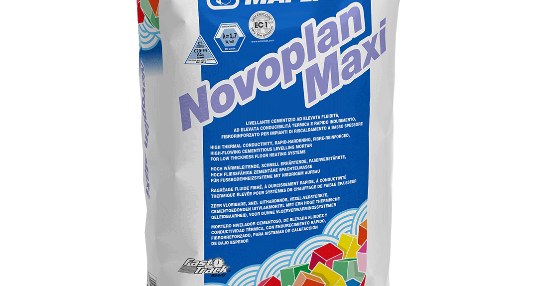 Mapei Novoplan Maxi önterülő aljzatkiegyenlítő padlófűtési rendszerekhez